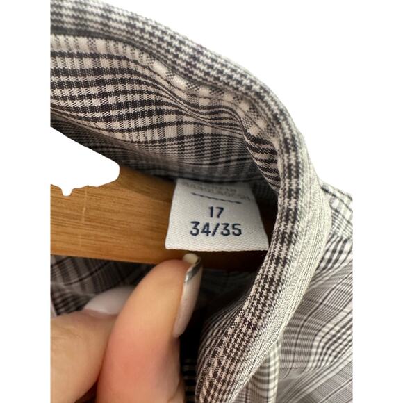Ryan Seacrest Slim Fit Non-Iron Long Sleeve Button Down Shirt Men's Sz 17 34/35 - Picture 6 of 6